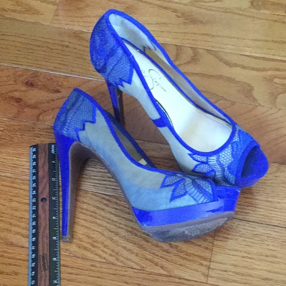 jessica simpson royal blue shoes